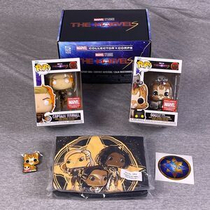 Funko Pop! The Marvels Collector Corps Box Exclusive 1265 and 1266 XL T-Shirt